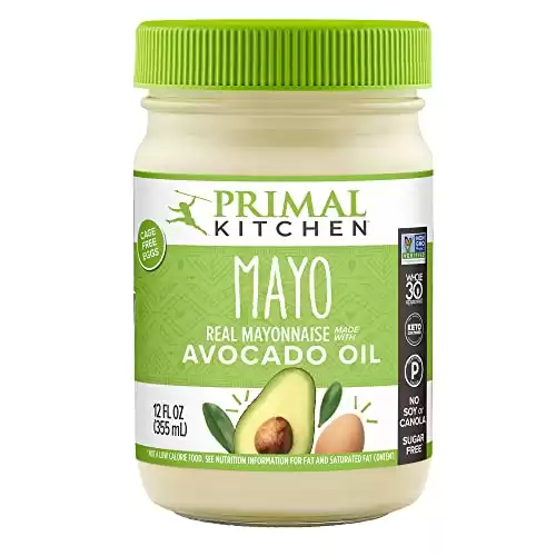 Primal Kitchen Mayo made with Avocado Oil, Whole30 Approved, Certified Paleo, and Keto Certified, 12 Ounces.