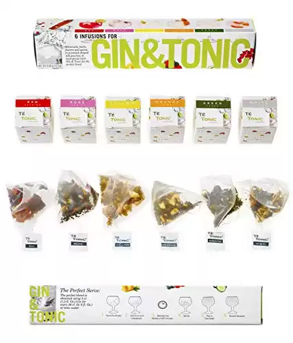 6 Gin Tonic Infusions Tea Bags for Flavoring Your Cocktail with Natural Ingredients
